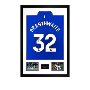 Jarrad Branthwaite Signed Everton Shirt Premium Frame #1