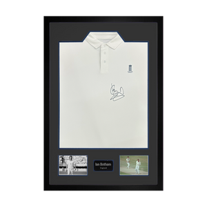 Ian Botham Signed England Shirt Premium Frame