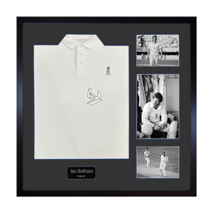 Ian Botham Signed England Shirt Elite Frame