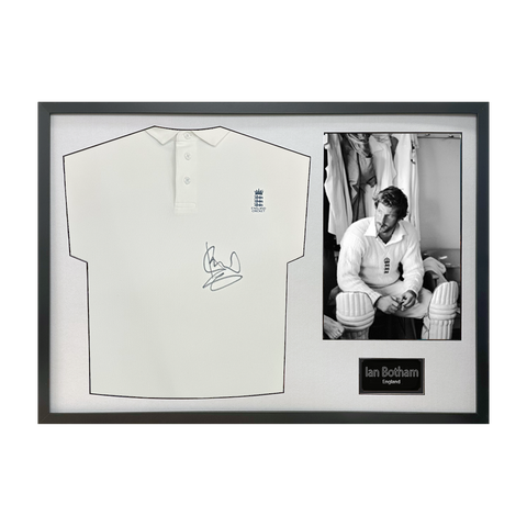 Ian Botham Signed England Shirt Classic Frame