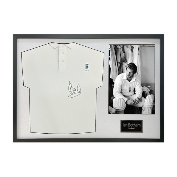 Ian Botham Signed England Shirt Classic Frame