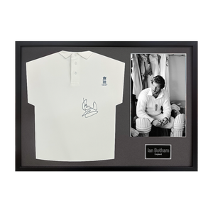 Ian Botham Signed England Shirt Classic Frame