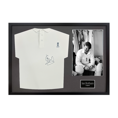 Ian Botham Signed England Shirt Classic Frame