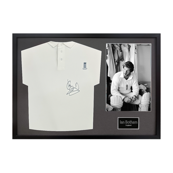 Ian Botham Signed England Shirt Classic Frame