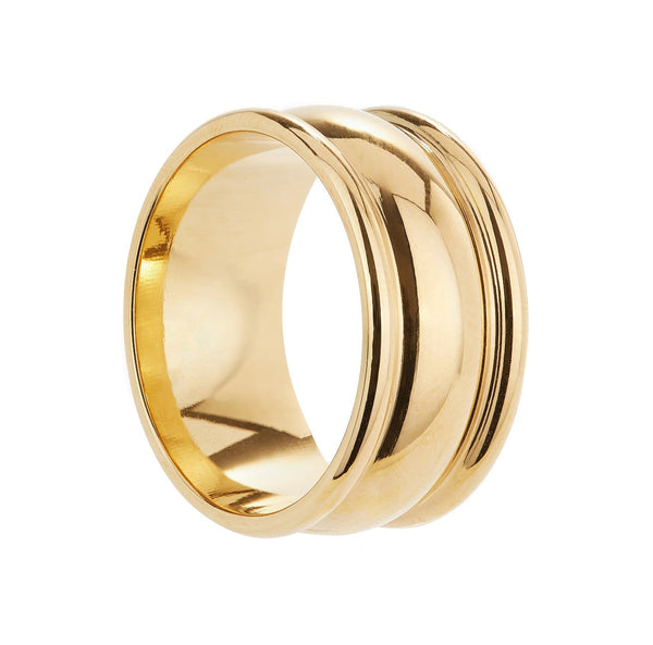 Gold Barrel Ring