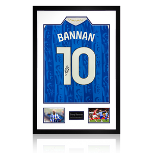 Barry Bannan Signed Sheffield Wednesday 25/26 Shirt Premium Frame w/ Fan Style Numbers