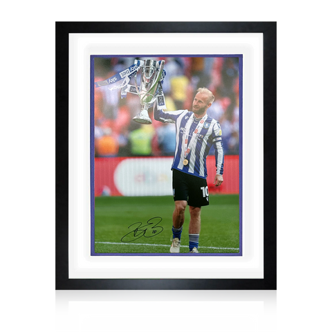 Barry Bannan Signed Sheffield Wednesday Play-Off Win Deluxe Mount Frame