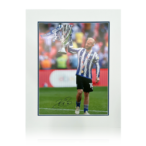 Barry Bannan Signed Sheffield Wednesday Play-Off Win Mount