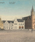 Belgium Poperinge Grand Place Vintage Postcard
