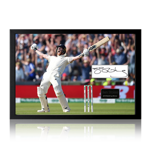 Ben Stokes Signed England Cricket Cut Iconic Frame