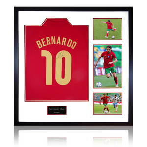 Bernardo Silva Signed Framed Portugal Shirt Elite Frame