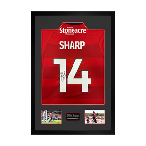 Billy Sharp Signed Doncaster Rovers Shirt Premium Frame