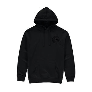 Retro Blackout Hoodie - Black