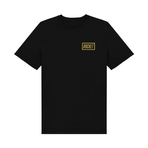 Rocket T-Shirt - Black/Gold