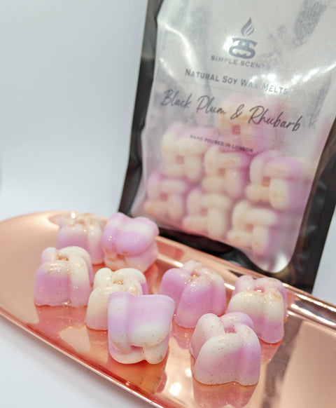 Black Plum & Rhubarb - Simple Scents Ambience Knot Style Soy Wax Melts