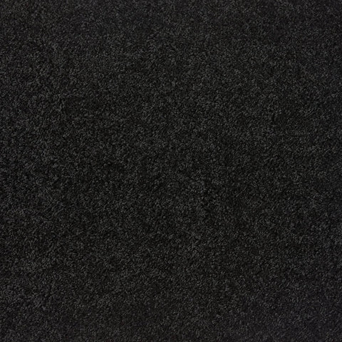 Waschbarer schwarzer Shaggy-Teppich