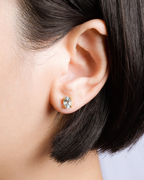 Ensemble de bijoux essentiels en topaze bleue et vermeil en or 18 carats