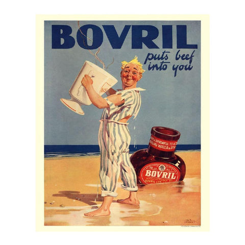 Put Beef Into You - Bovril Metal Advertising Wall Sign