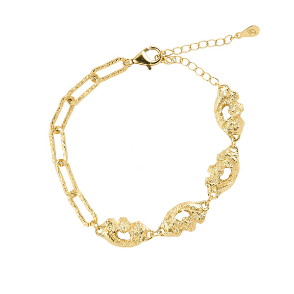 Molten Chain Link Bracelet