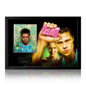 Brad Pitt Signed Fight Club Image Iconic Frame (Beckett)