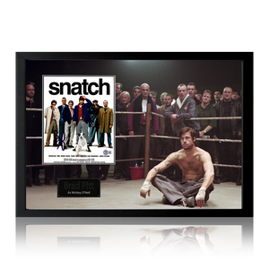 Brad Pitt Signed Snatch Image Iconic Frame (Beckett)