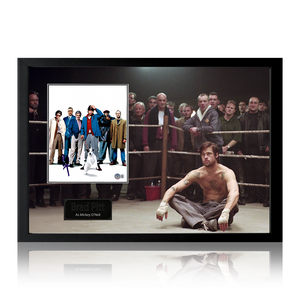 Brad Pitt Signed Snatch Image Iconic Frame (Beckett)