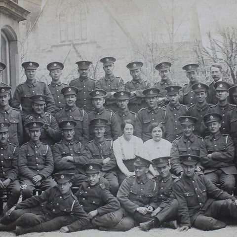British Army Soldiers History World War I Group Photo WW1 Era