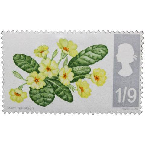 1967 Stamp United Kingdom 1 /9 d - British Shilling Elizabeth II Primrose (Primula vulgaris)