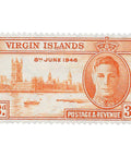 British Virgin Islands Stamp George VI 1946 3 Pence Houses of Parliament, London