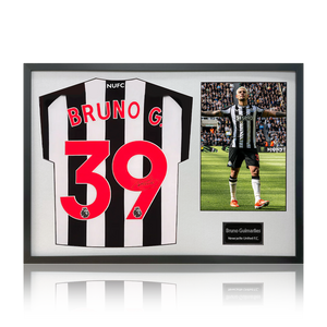 Bruno Guimarães Signed Newcastle United 23-24 Shirt Classic Frame