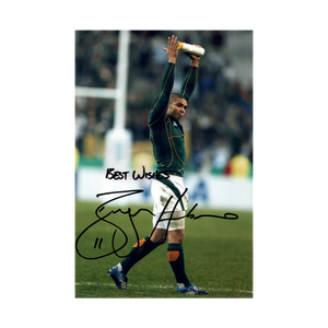 Bryan Habana Signed 12x8 Image
