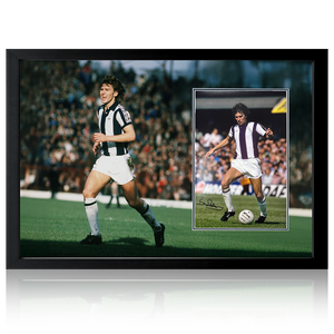 Bryan Robson Signed West Bromwich Albion 12x8 Image Iconic Frame