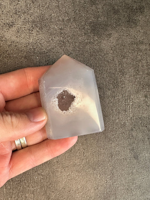 Achat - Druzy Turm