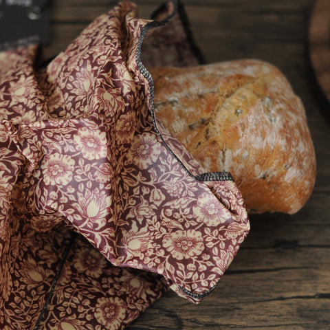 THE William Morris Beeswax Bag |Mallow Forest
