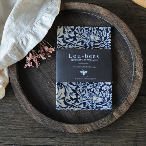 William Morris Beeswax Wraps – Single 14” × 11” | Choose Your Design