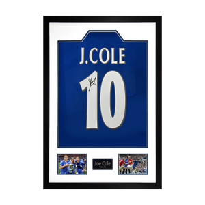 Joe Cole Signed Chelsea Shirt Premium Frame
