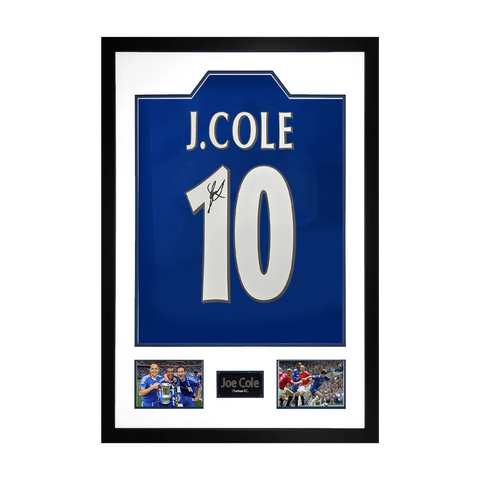 Joe Cole Signed Chelsea Shirt Premium Frame