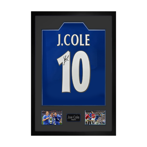 Joe Cole Signed Chelsea Shirt Premium Frame