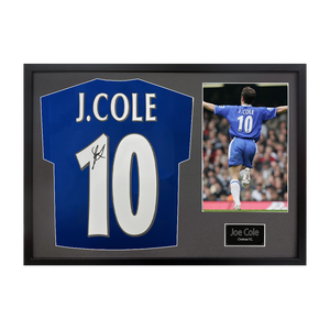 Joe Cole Signed Chelsea Shirt Classic Frame