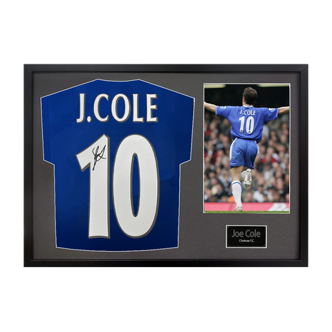 Joe Cole Signed Chelsea Shirt Classic Frame