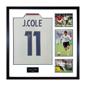 Joe Cole Signed England Shirt Elite Frame