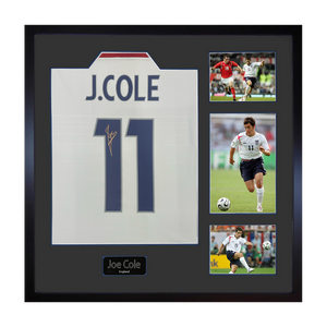 Joe Cole Signed England Shirt Elite Frame