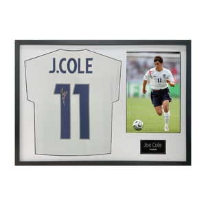 Joe Cole Signed England Shirt Classic Frame