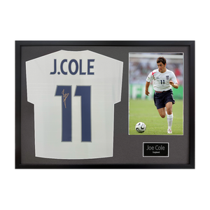 Joe Cole Signed England Shirt Classic Frame