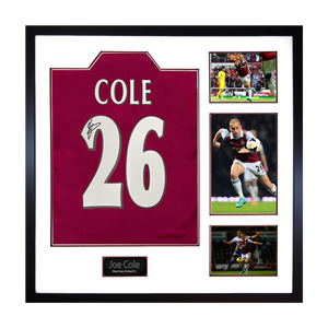 Joe Cole Signed West Ham Shirt Elite Frame