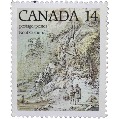 Canada 1978 14 - Canadian Cent Postage Stamp Nootka Sound (J. Webber)