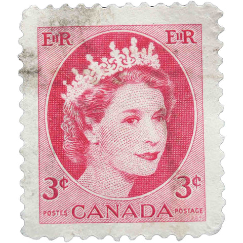 Canada Queen Elizabeth II - 1954 - Used Postage Stamp Wilding Portrait