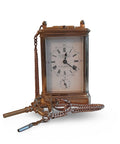 Carriage clock - L. Leroy & Cie - Brass - ca. 1890 - rare ship bell's striking carriage
