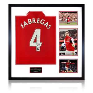 Cesc Fàbregas Signed Arsenal Shirt Elite Frame (ACG Cert)