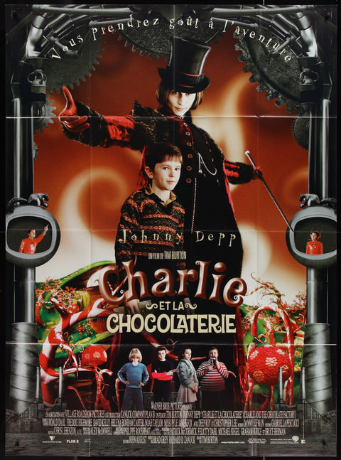 Charlie And The Chocolate Factory (2005) Original French One Panel Movie Poster